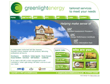 Tablet Screenshot of greenlightenergy.co.uk